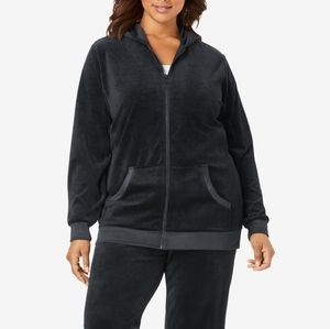 Velour hooded sweat sets